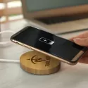 Magnetic 10W Bamboo Wireless Charger