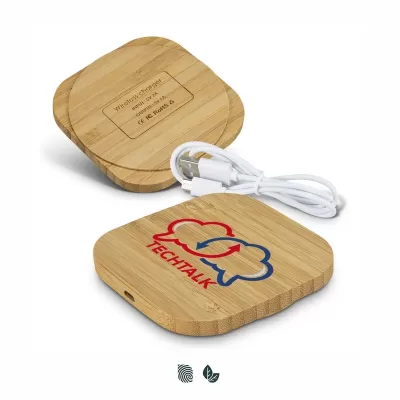 Vita 5W Square Bamboo Wireless Charger