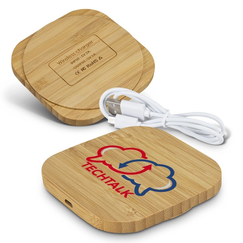Vita 5W Square Bamboo Wireless Charger