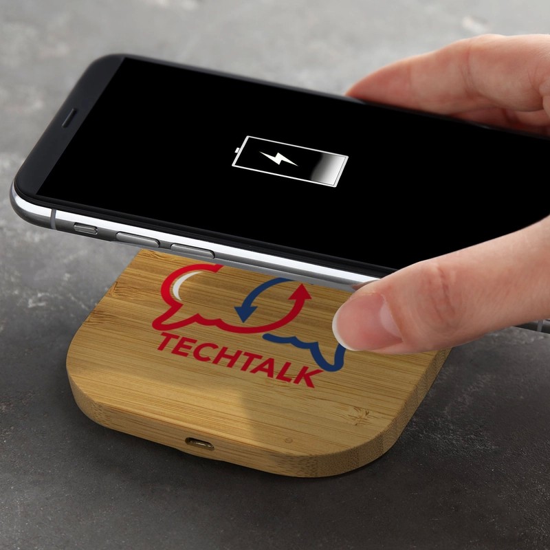 Vita 5W Square Bamboo Wireless Charger