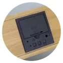 Bamboo Wireless Charging Clock
