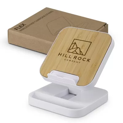 Flex Bamboo Wireless Charging Stand