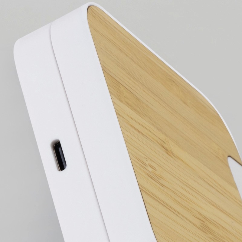 Flex Bamboo Wireless Charging Stand