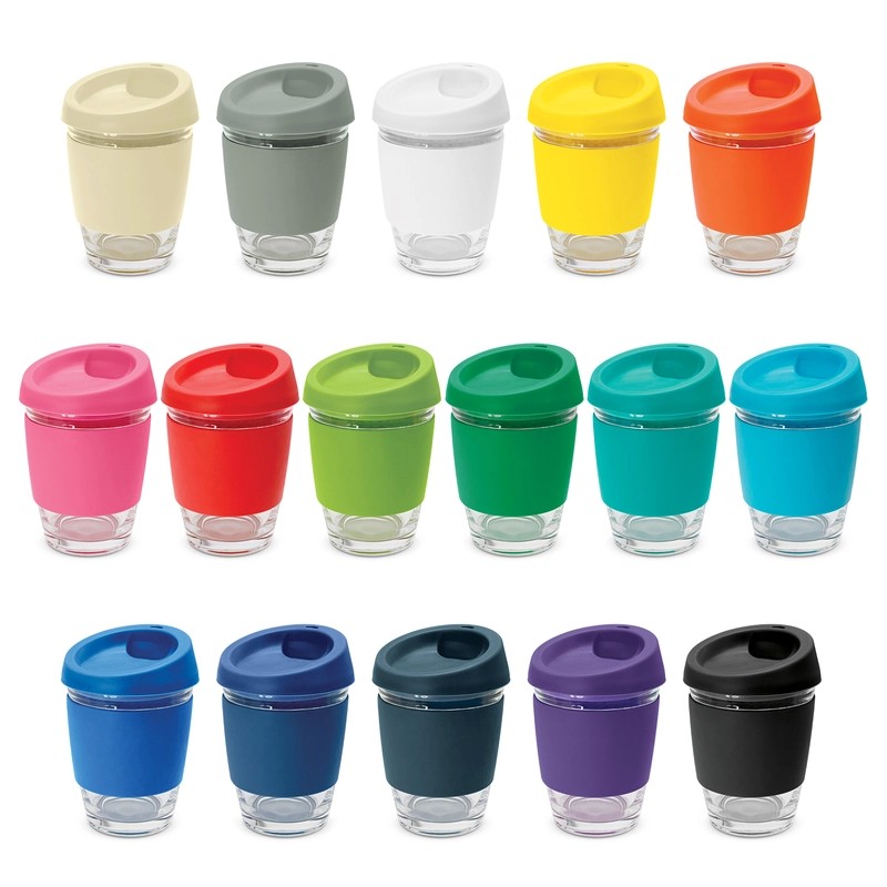 Metro 340ml Glass Coffee Cup