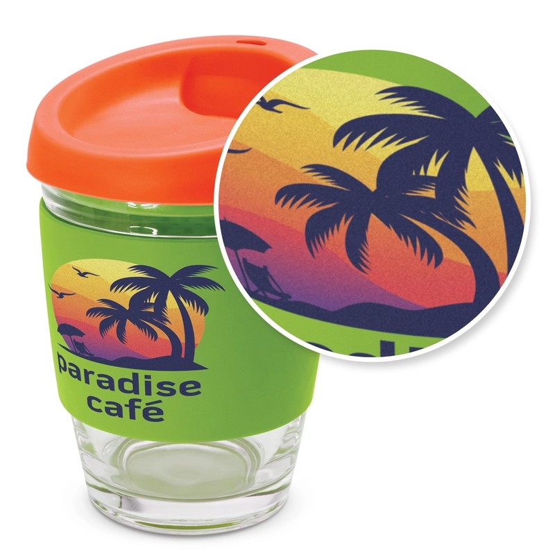 Metro 340ml Glass Coffee Cup