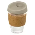 Metro 340ml Glass Coffee Cup with Cork Band