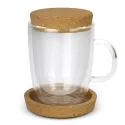 Keepsake Onsen 350ml Cork Lid Borosilicate Glass Coffee Cup