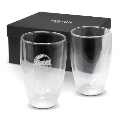 Tivoli 2 Piece 410ml Double Wall Glass Set