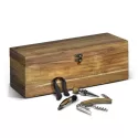 Keepsake Acacia Wine Box Gift Set