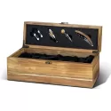 Keepsake Acacia Wine Box Gift Set