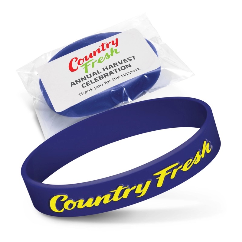 Embossed Silicone Wristband