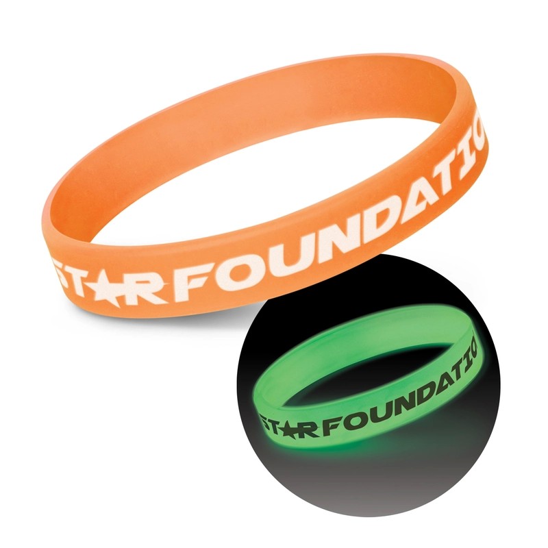 Glow in the Dark Silicone Wristband