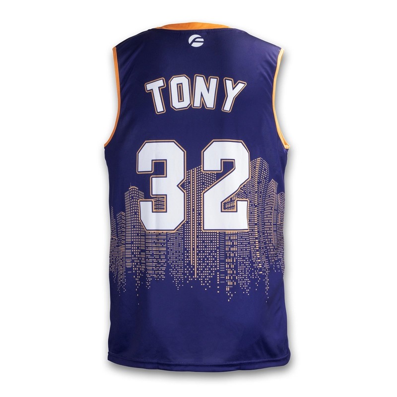 Mens Custom Polyester Basketball Top