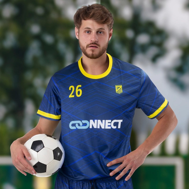 Mens Custom Polyester Soccer Top