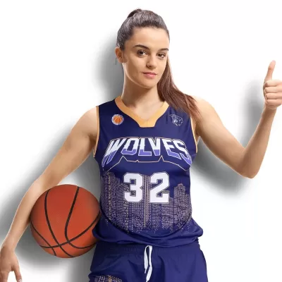Womens Custom Polyester Basketball Top