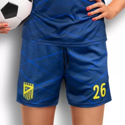 Womens Custom 150gsm Polyester Soccer Shorts