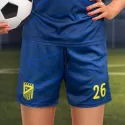 Womens Custom 150gsm Polyester Soccer Shorts