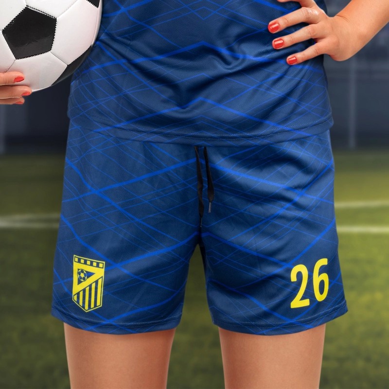 Womens Custom 150gsm Polyester Soccer Shorts
