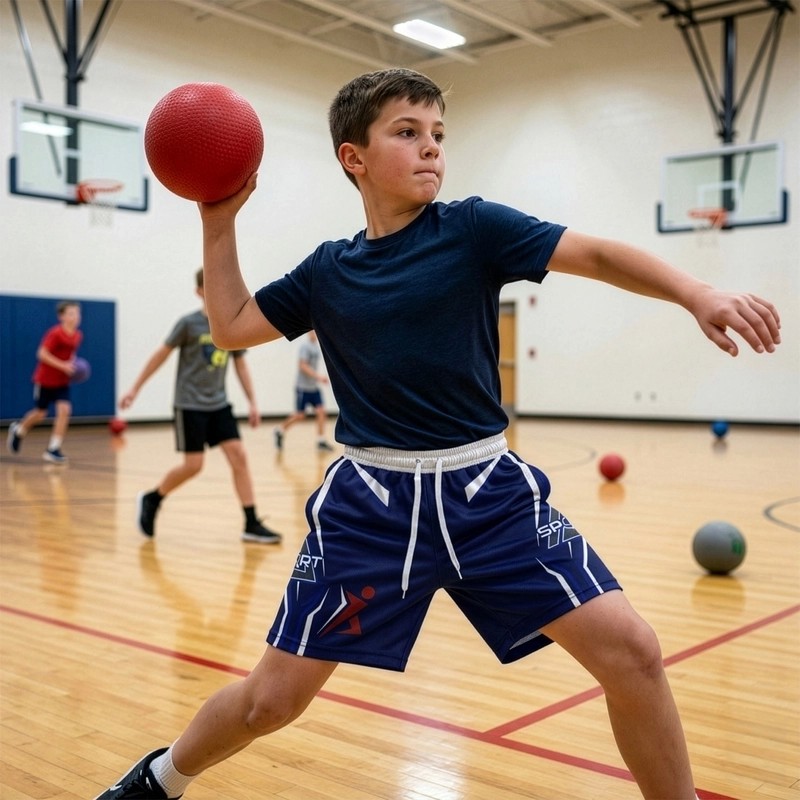 Youth Custom Active 180gsm Polyester Shorts