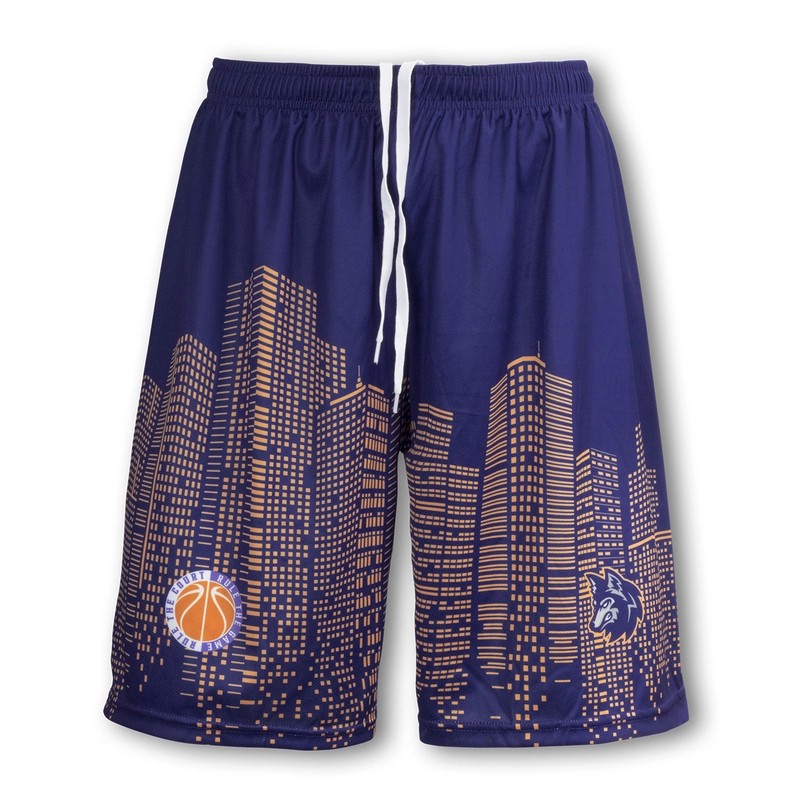Mens Custom 150gsm Polyester Basketball Shorts