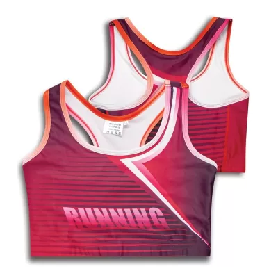 Womens Custom Athletics Polyester Crop Top