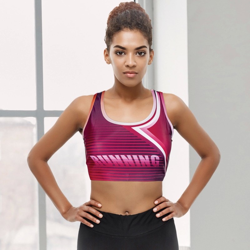 Womens Custom Athletics Polyester Crop Top