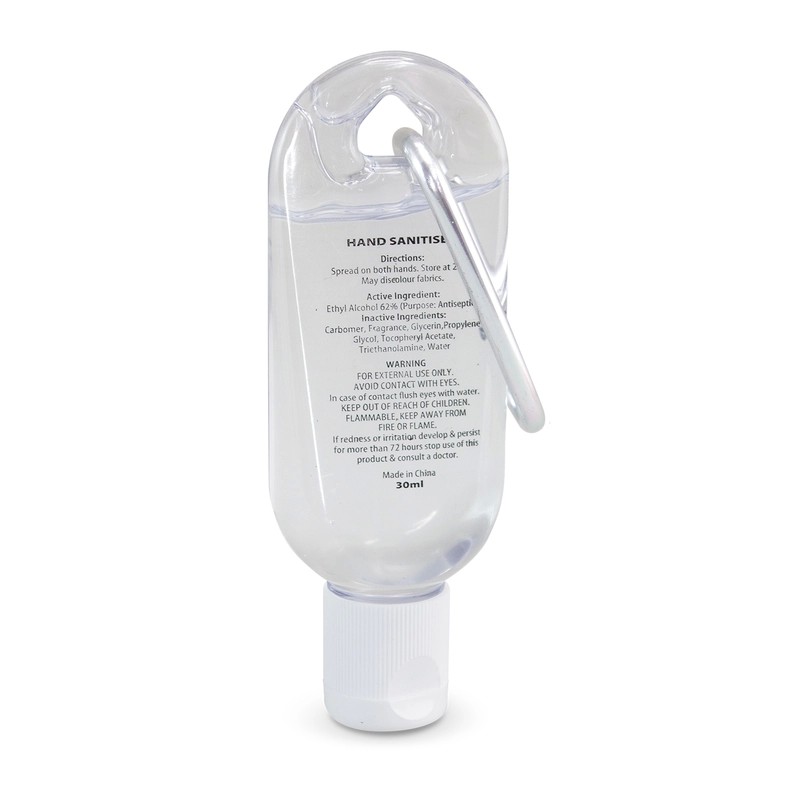 Carabiner 30ml Hand Sanitiser