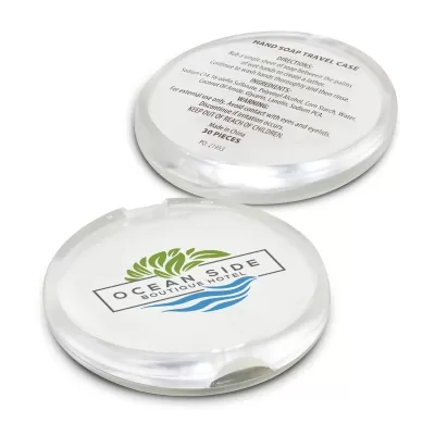 Round Polypropylene Hand Soap Travel Case