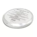 Round Polypropylene Hand Soap Travel Case