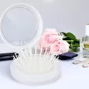 Compact Plastic Brush with Mirror