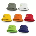 Bondi Black Sandwich Trim Bucket Hat