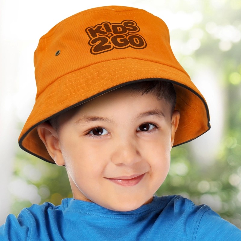 Bondi Black Sandwich Trim Bucket Hat
