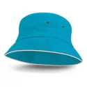 Bondi White Sandwich Trim Bucket Hat
