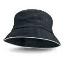 Bondi White Sandwich Trim Bucket Hat