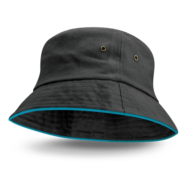 Bondi Coloured Sandwich Trim Bucket Hat