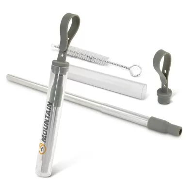 Telescopic Stainless Steel Straw with Case