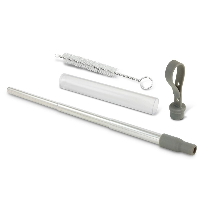 Telescopic Stainless Steel Straw with Case