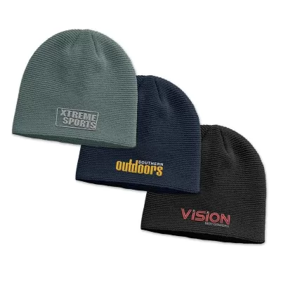Montana Garter Knit Acrylic Beanie