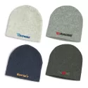 Nebraska Heather Cable Knit Acrylic Beanie