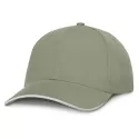 Swift White Trim 6 Panel Cotton Cap