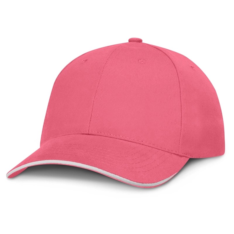 Swift White Trim 6 Panel Cotton Cap