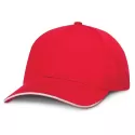 Swift White Trim 6 Panel Cotton Cap