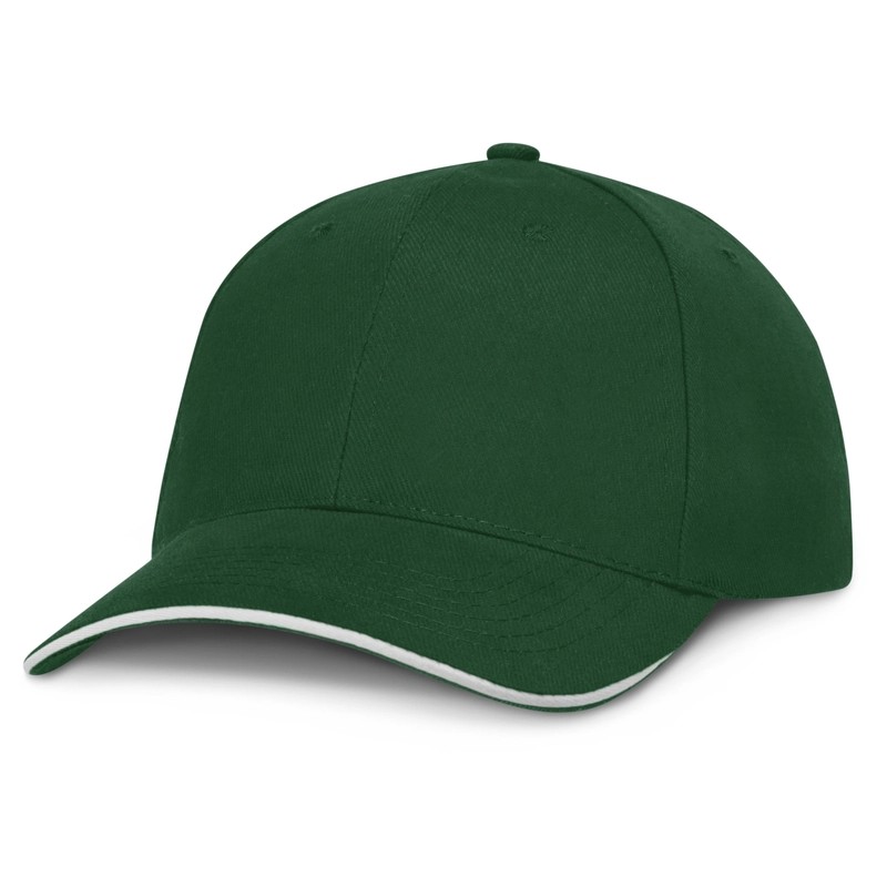 Swift White Trim 6 Panel Cotton Cap