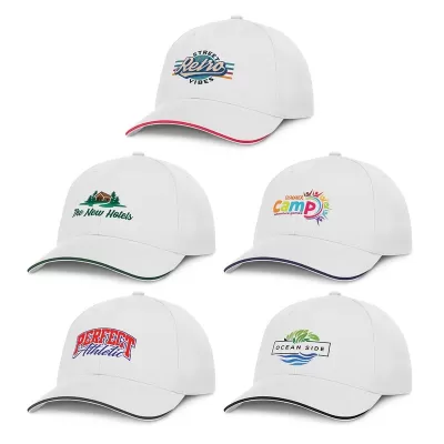 Swift White 6 Panel Cotton Cap