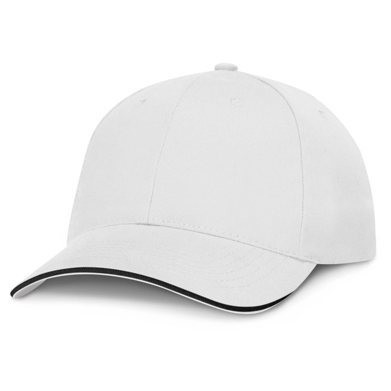 Swift White 6 Panel Cotton Cap