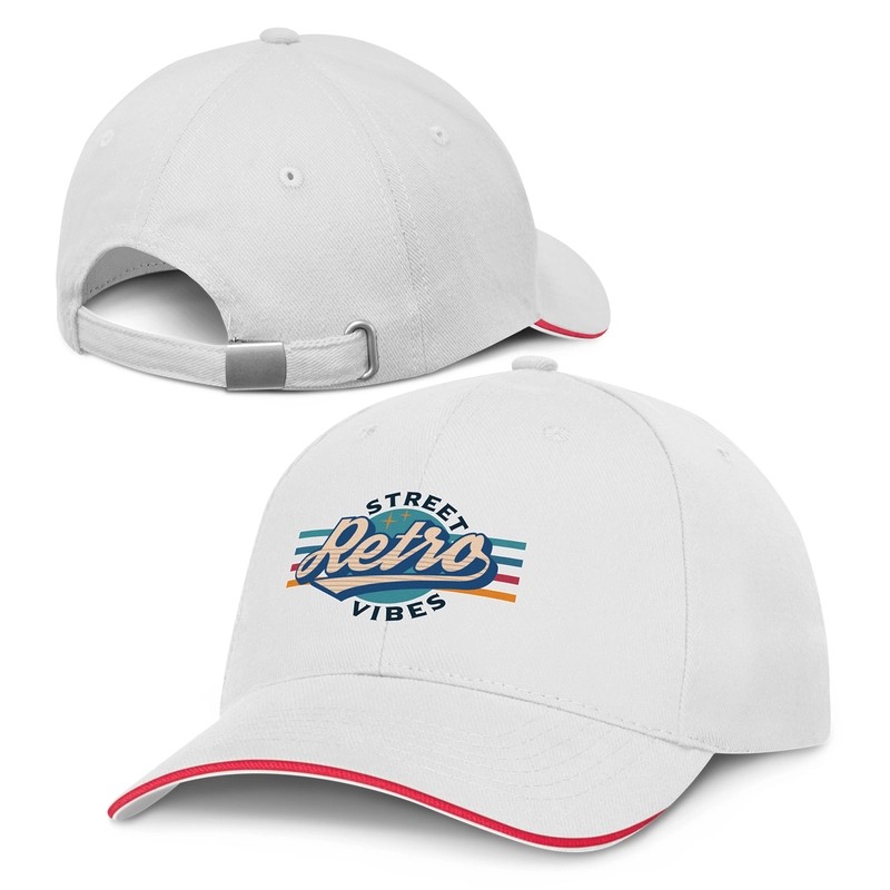 Swift White 6 Panel Cotton Cap