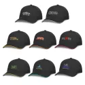 Swift Black 6 Panel Cotton Cap