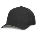 Swift Black 6 Panel Cotton Cap