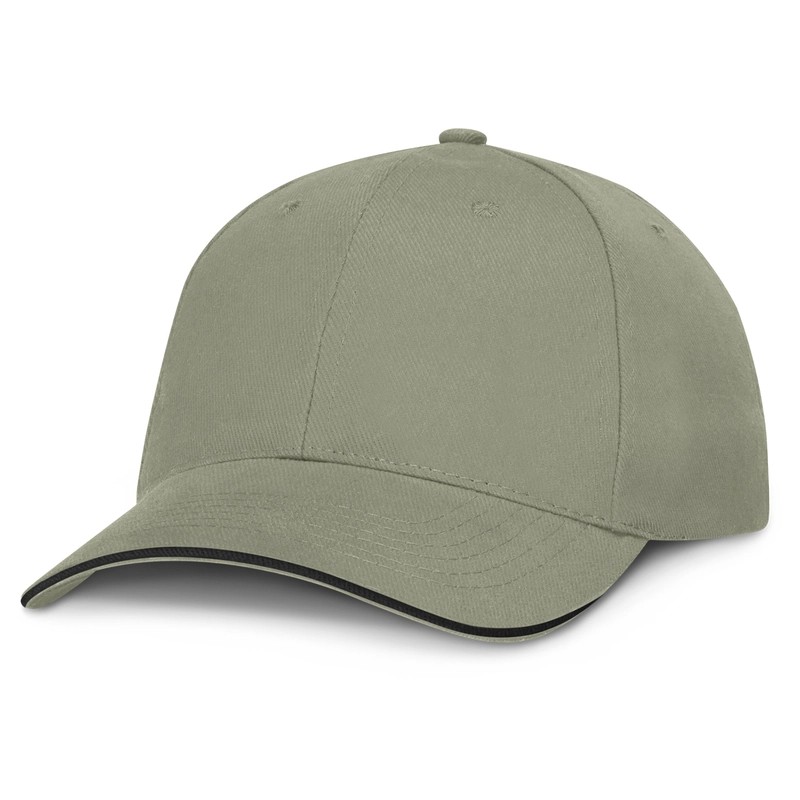Swift Black Trim 6 Panel Cotton Cap