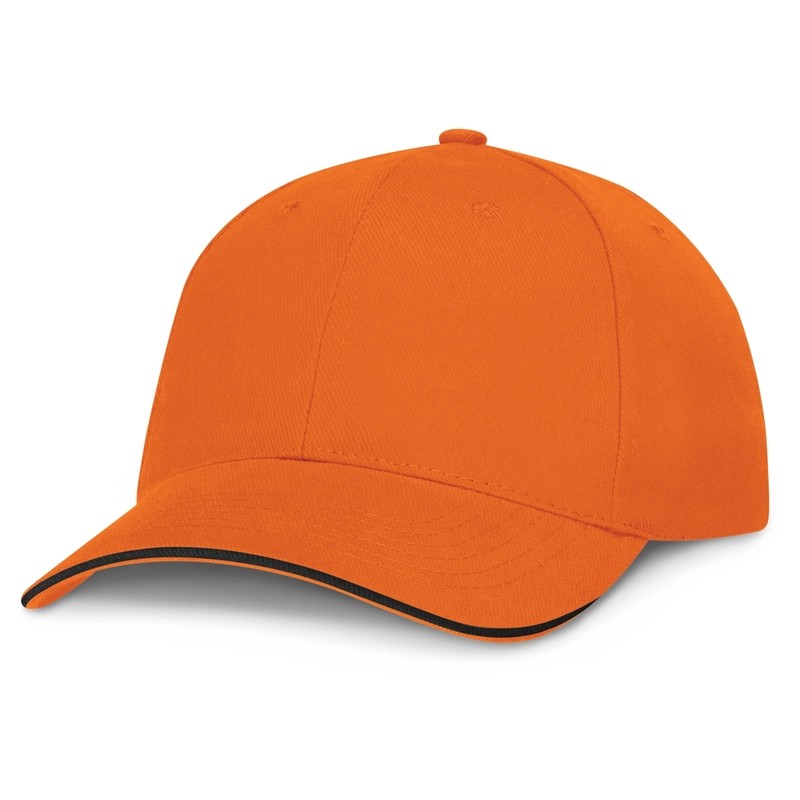 Swift Black Trim 6 Panel Cotton Cap